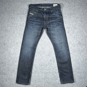 Diesel Denim Jeans KROOLEY Men's Size 29x30(32x30) Dark Wash Straight Leg 0073N